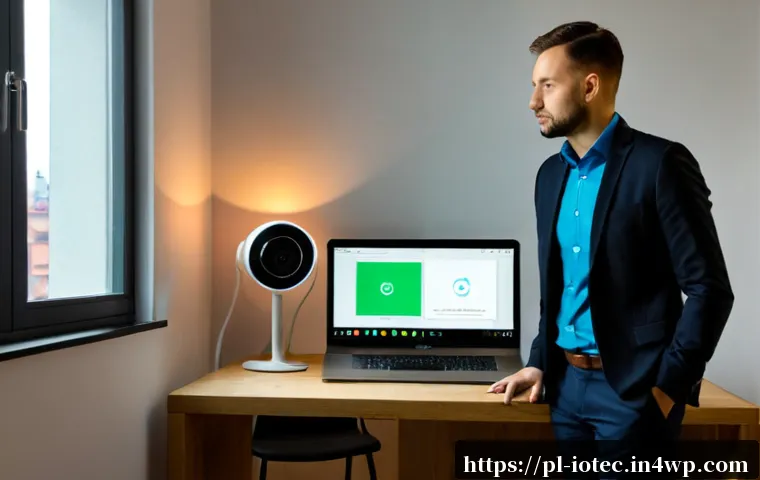 Home 15 IoT 보안 프레임워크의 리스크 관리 - Photorealistic cybersecurity risk management scene in a modern Warsaw office, Polish IT specialist r...